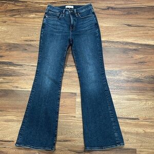 Madewell Dark Blue Flare Jeans